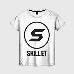 Футболка женская Skillet glitch на светлом фоне, цвет: 3D-принт