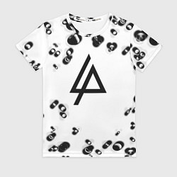 Футболка женская Linkin park краски текстура, цвет: 3D-принт