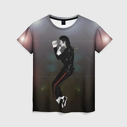 Футболка женская Michael Jackson в прыжке, цвет: 3D-принт