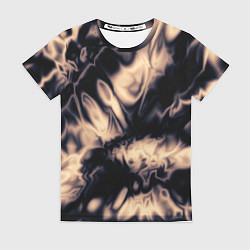 Женская футболка Абстракция шёлк