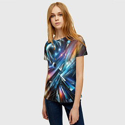 Футболка женская Космос - футуризм, цвет: 3D-принт — фото 2