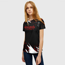 Футболка женская Horizon zero dawn краски, цвет: 3D-принт — фото 2