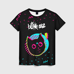 Футболка женская Blink 182 - rock star cat, цвет: 3D-принт