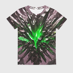 Женская футболка Драгоценный камень зелёный