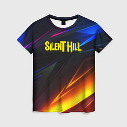 Футболка женская Silent hill stripes neon, цвет: 3D-принт