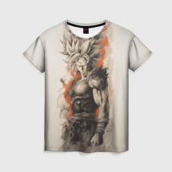 Футболка женская Super Saiyan Goku, цвет: 3D-принт