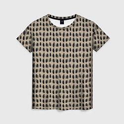 Женская футболка Леопардовый дождь