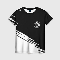 Женская футболка Borussia текстура краски