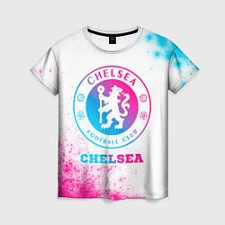 Футболка женская Chelsea neon gradient style, цвет: 3D-принт