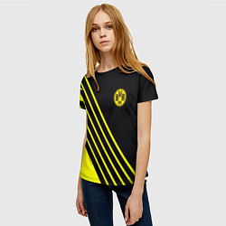 Футболка женская Borussia sport line uniform, цвет: 3D-принт — фото 2