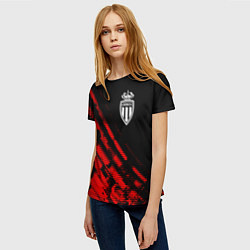 Футболка женская Monaco sport grunge, цвет: 3D-принт — фото 2