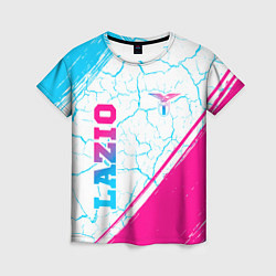 Футболка женская Lazio neon gradient style вертикально, цвет: 3D-принт