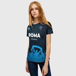 Футболка женская Roma legendary форма фанатов, цвет: 3D-принт — фото 2