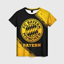 Футболка женская Bayern - gold gradient, цвет: 3D-принт