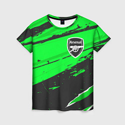 Футболка женская Arsenal sport green, цвет: 3D-принт