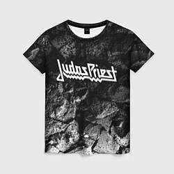 Футболка женская Judas Priest black graphite, цвет: 3D-принт