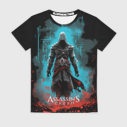 Футболка женская Assassins creed подводный город, цвет: 3D-принт