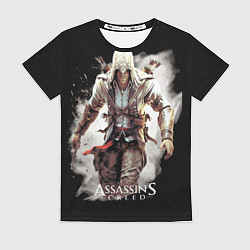 Футболка женская Assassins creed белая пыль, цвет: 3D-принт