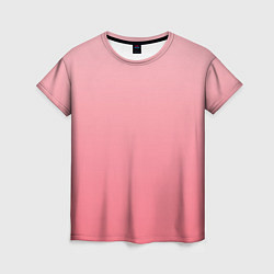 Женская футболка Нежный розовый градиент
