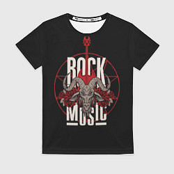 Женская футболка Рок музыка - тяжёлый рок
