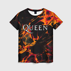 Женская футболка Queen red lava