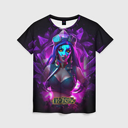 Футболка женская League Of Legends Akali Kda, цвет: 3D-принт