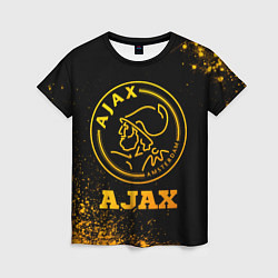 Футболка женская Ajax - gold gradient, цвет: 3D-принт