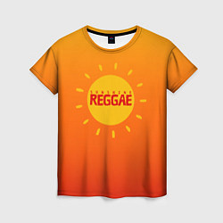 Футболка женская Orange sunshine reggae, цвет: 3D-принт