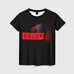 Женская футболка Valve afro logo