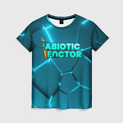 Футболка женская Abiotic Factor logo neon, цвет: 3D-принт