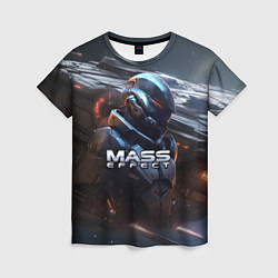 Футболка женская Mass Effect game space, цвет: 3D-принт