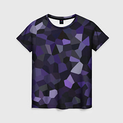 Футболка женская Кристаллизация темно-фиолетового, цвет: 3D-принт