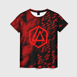 Футболка женская Linkin park red logo, цвет: 3D-принт