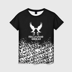 Футболка женская Hollywood Undead rock, цвет: 3D-принт