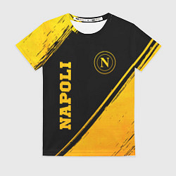Футболка женская Napoli - gold gradient вертикально, цвет: 3D-принт