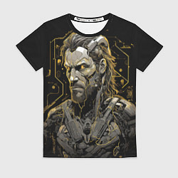 Футболка женская Venom Snake cyber Metal gear game, цвет: 3D-принт
