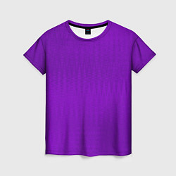 Футболка женская Фиолетовый текстурированный, цвет: 3D-принт