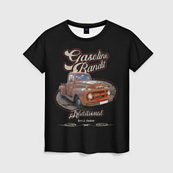 Футболка женская Хот-род в стиле rat Gasoline Bandit, цвет: 3D-принт
