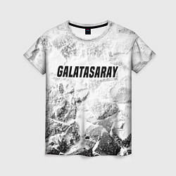 Женская футболка Galatasaray white graphite