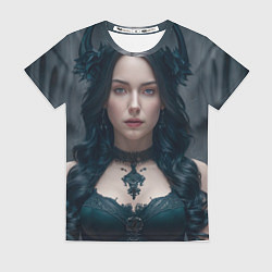 Футболка женская Готическая девушка Амара, цвет: 3D-принт