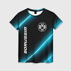 Футболка женская Borussia неоновые лампы, цвет: 3D-принт