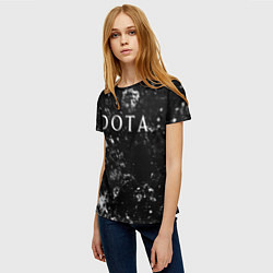 Футболка женская Dota black ice, цвет: 3D-принт — фото 2