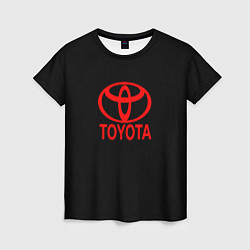 Футболка женская Toyota red logo, цвет: 3D-принт