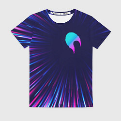 Футболка женская Date A Live neon blast lines, цвет: 3D-принт