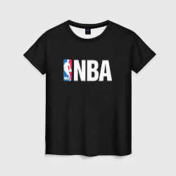 Футболка женская NBA logo sport, цвет: 3D-принт