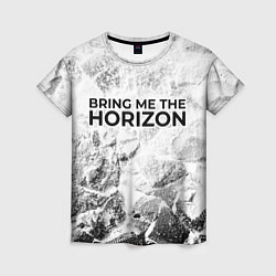 Футболка женская Bring Me the Horizon white graphite, цвет: 3D-принт