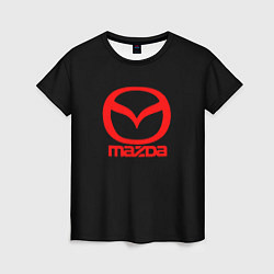 Футболка женская Mazda red logo, цвет: 3D-принт