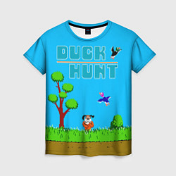 Футболка женская Duck hunt dog, цвет: 3D-принт