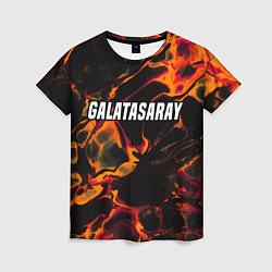 Футболка женская Galatasaray red lava, цвет: 3D-принт