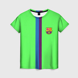 Футболка женская Barcelona fc sport line, цвет: 3D-принт